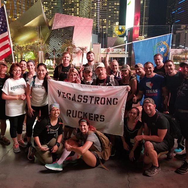 Joined the VegasStrong Ruckers on our inaugural Ruck on Monday night where we honored the victims of the 1 October Tragedy and celebrated the heroes who emerged from it. #vegasstronger Group 📸: @johnberunning Flag 📸: @nikbee702 [instagram]