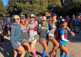 Our “Happy Hour” @boausa shorts were on point at Skyline to the Sea 50km — we would yell, “follow the cocktails!” when we zoomed down the lovely CA forest singletrack! #trailjunkies #myboausa [instagram]