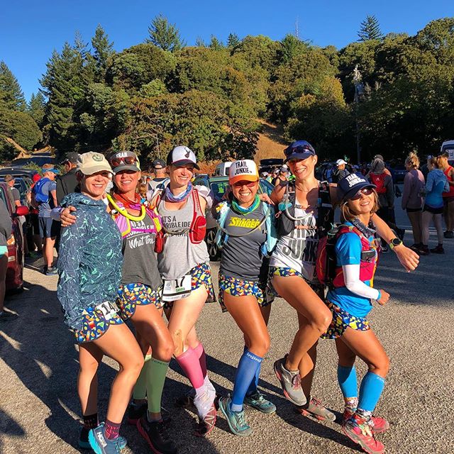 Our “Happy Hour” @boausa shorts were on point at Skyline to the Sea 50km — we would yell, “follow the cocktails!” when we zoomed down the lovely CA forest singletrack! #trailjunkies #myboausa [instagram]