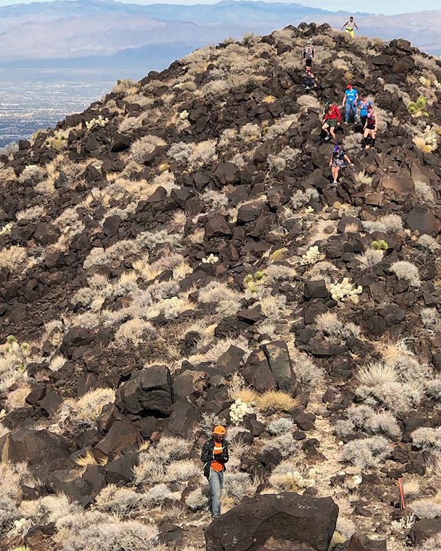 Such dedication to his art! 🏽 @kevlvphotography checking his photos before the next set of runners arrive at the peak at Black Mountain Friday. [instagram]