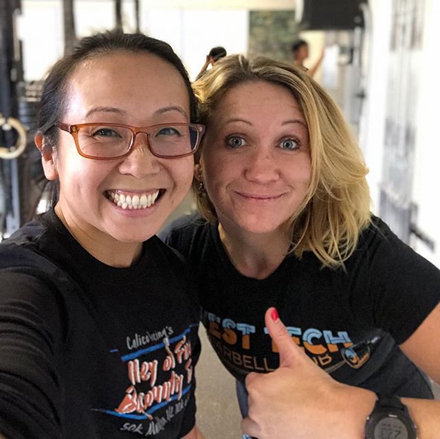 SHE LIVES!  In all seriousness, this is my friend @rebeccarunstrails and she’s on a social media (and @strava) break. Because she’s always been on SM, people started asking me how she was doing when she “disappeared”. I knew she was only an iMessage away, but I couldn’t help but be concerned, too. If you have a friend you haven’t seen in a while (on SM or otherwise), and you still have their contact info, it doesn’t hurt to ask how they’re doing; whether or not they need to hear from you. Sometimes, that one text or message could brighten their day..p.s., We both PR’d our Push Press today 🏽🏽 [instagram]