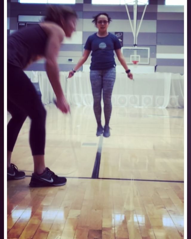 PB! I got 18 consecutive double-unders whilst practicing with @kiplyn70 & @spendl0ve yesterday! 🤣 Ignore the pike jump & awkward facial expression tho; still fixing that  #practicemakesprogress [instagram]