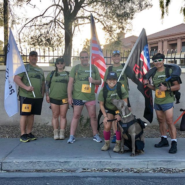 Kingston’s first organized event and it was the 4.01k Race for Financial Fitness benefitting @jasouthernnv with the @vegasstrongruckers It was a great morning for a Ruck! Kingston had his own bib, finisher medal, and banana. [instagram]