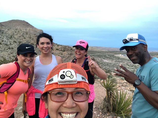 Monday Night Group Run and I led the 3 milers because the four of us wanted to eat all the pizza & drink the Happy Hour PBRs before @cottonwoodstation closed for the night! Then we celebrated @bmad2u birfday! Join us every Monday night — all paces welcomed :) [instagram]