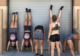 Strong women lift up each other… sometimes literally! 🏽 Always great fun working out with these (and all the) ladies at WTech CrossFit! I know what coach will say, if we have this much energy after the WODs, we didn’t work hard enough during them. [instagram]