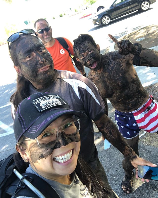 It was a lovely morning for some mud, my 20#Rucker, friends, and 4 scenic suburb miles in cool 91° Vegas weather! @vegasstrongruckers @goruck [instagram]