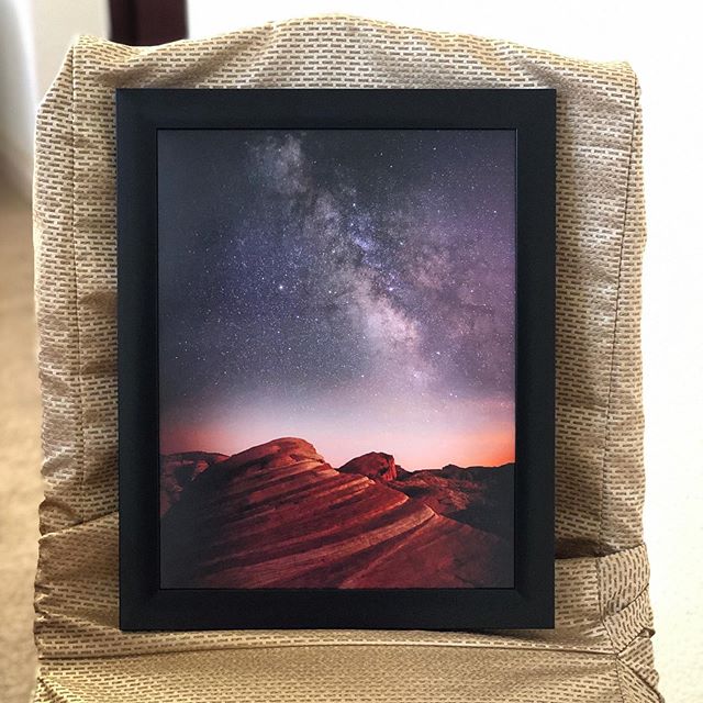 Valley of Fire.  My first @jdollabillings photograph! This photo of the photo doesn’t do it justice  #nightphotography #nightexposure #beyondvegas #supportlocalartists [instagram]