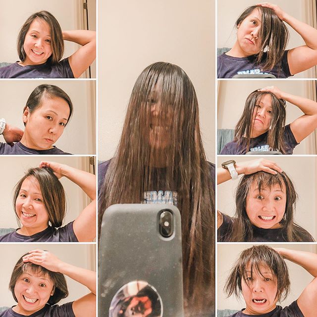I cut my bro’s hair last night and he didn’t cry. So naturally, I now think I can do my own hair 🤣 But first, a sample of what could possibly happen... #covid19hair #stayathome #stayhomechallenge [instagram]