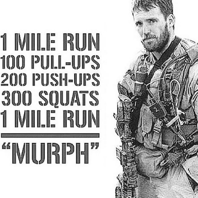 This was rough to do the Murph Challenge this year because I wasn’t with friends at @westtechcrossfit but @sandra.beaver.39 got to do the challenge with me via Zoom and it definitely helped (we kept each other motivated during the 50 mins or so. Also, she might have scared a snail 🤣). In memoriam Lt. Michael Murphy. #crossfit #murph2020 #takethechallenge #murphchallenge [instagram]