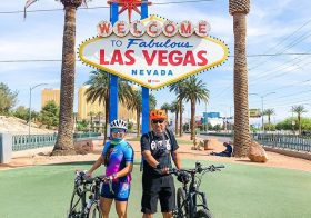 My pops and I got to ride on the Strip this morning. There were more bikes than vehicles on the road which made for a nice cruise down Las Vegas Blvd. There were families on their cruise bikes, even saw one family with a little bike trailer with their little one, people on city bikes, and some runners, too. Obvs more photos and videos to come 🤣#baseperformance #cycling #mtb #emtb #lasvegaslife #welcometolasvegassign #teamULTRA #michelobultra @michelobultra [instagram]