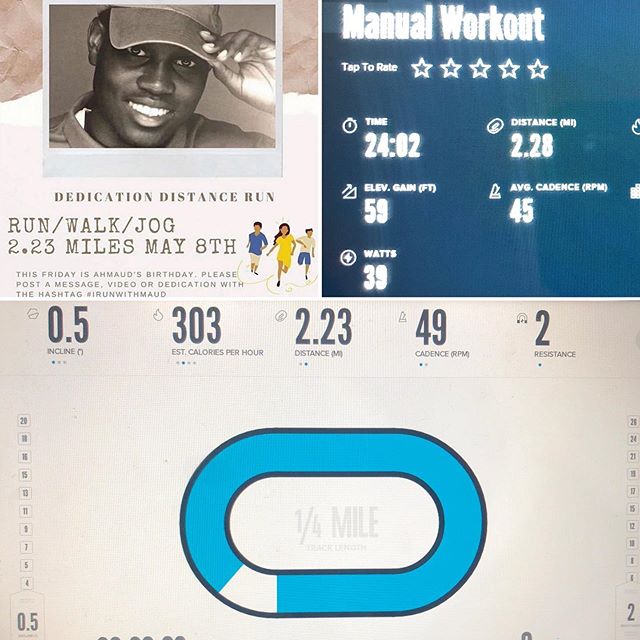 Happy birfday to Ahmaud Arbery. Prayers for his family and hope that there’s #justiceforahmaud#irunwithmaud [instagram]