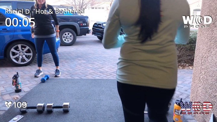 On today’s ludicrous speed workouts with @wining__runner ! 2mi warmup run (turtle in molasses speed)Hot and Bothered (WOD)Is Core a Chore (abs workout by @sarasigmunds 🏽🏽)My HR thankfully wasn’t as bad today but still in the higher zones.#crossfitgirls #sugarwod #westtechcrossfit #wodproofapp #baseperformance #teamultra#risingmountainscoaching [instagram]