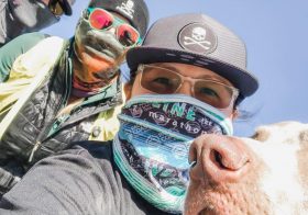 #teamrivs 🏴‍☠️🏽 #cancersucks #staystrong#weimaraner #trailrunners [instagram]